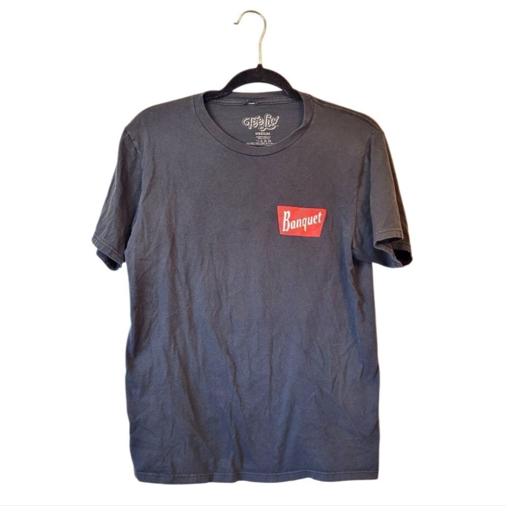 TeeLuv Men's Black Coors Banquet Graphic T-Shirt Size M